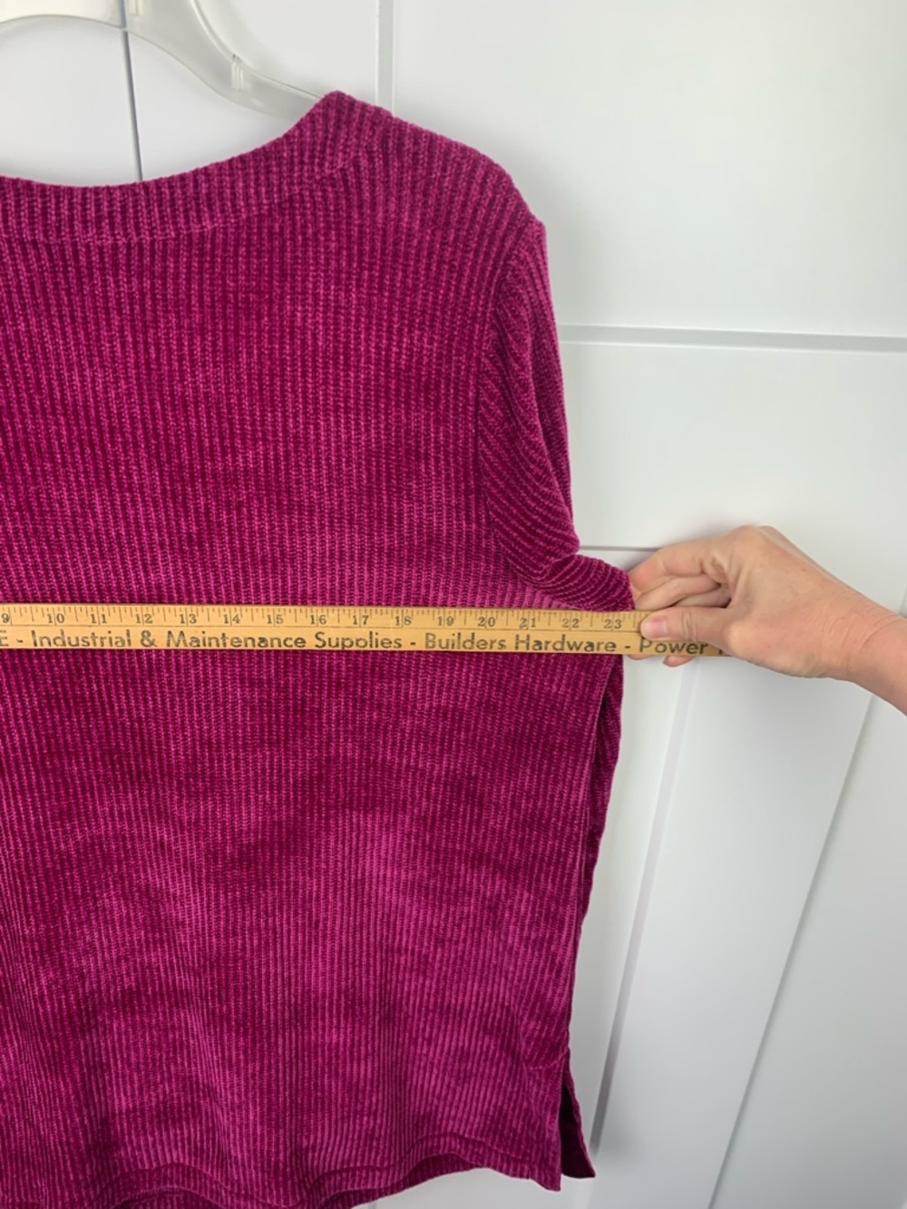 J Jill XL Chenille Knit Sweater Pink Scoop Neck Heritage Cozy Classic Mature - Picture 7 of 7
